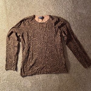 Cheetah Print - Jones New York - Long Sleeve Shirt / Sweater